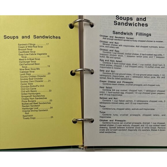 Immanuel Lutheran Church Cookbook 1987 Vtg Recipe Collection Ring Bound Canning - Picture 13 of 16